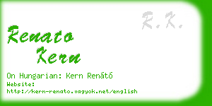 renato kern business card
